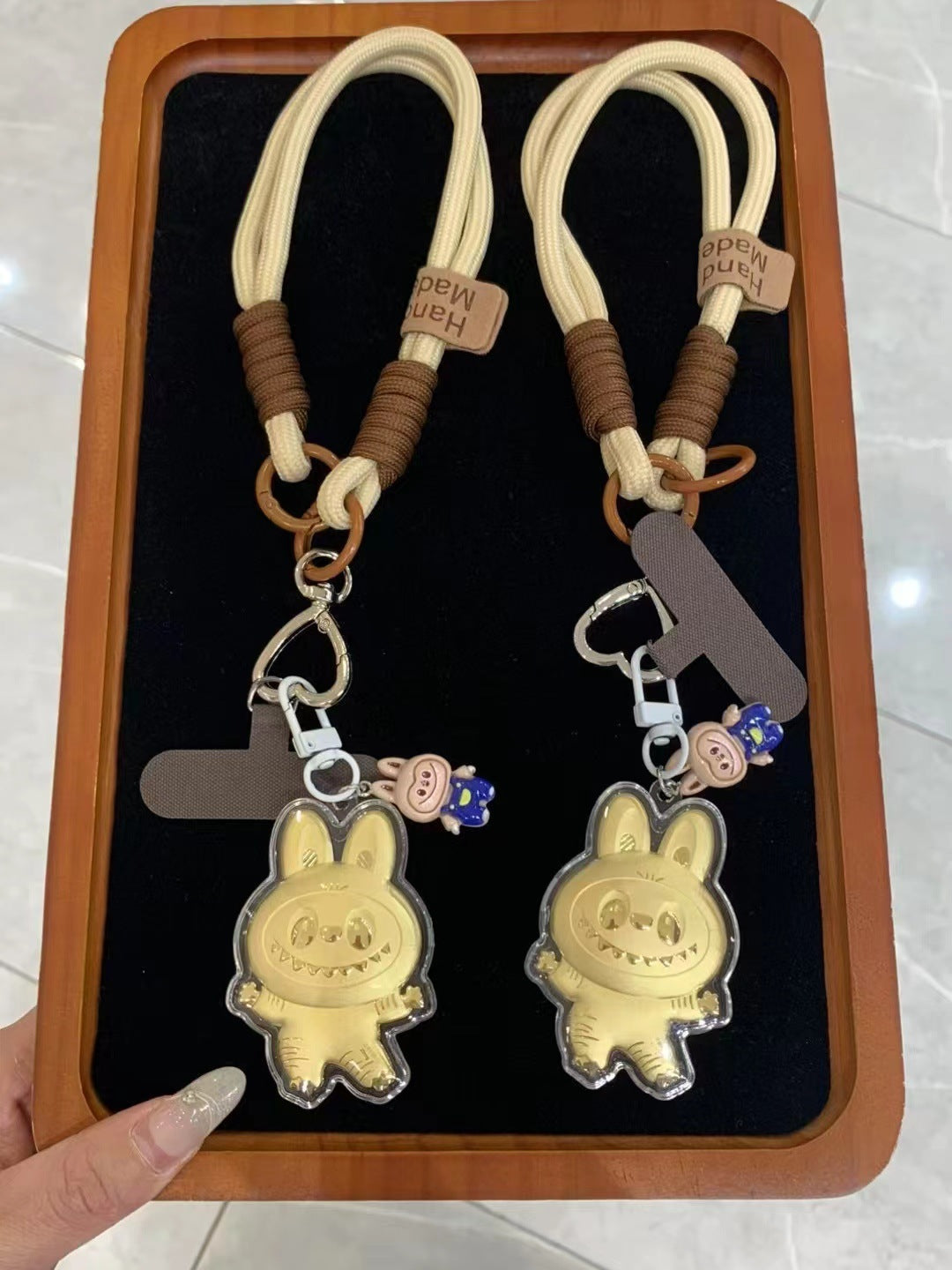 Porte-clés Or Mini labubu