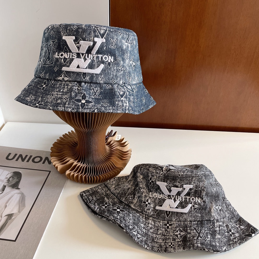 Luxury Monogram Embroidered Bucket Hat