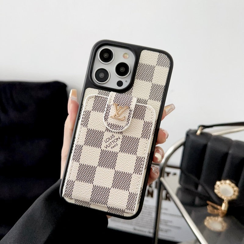 Πολυτελής Μαύρη & Λευκή τσάντα για iPhone Θήκη