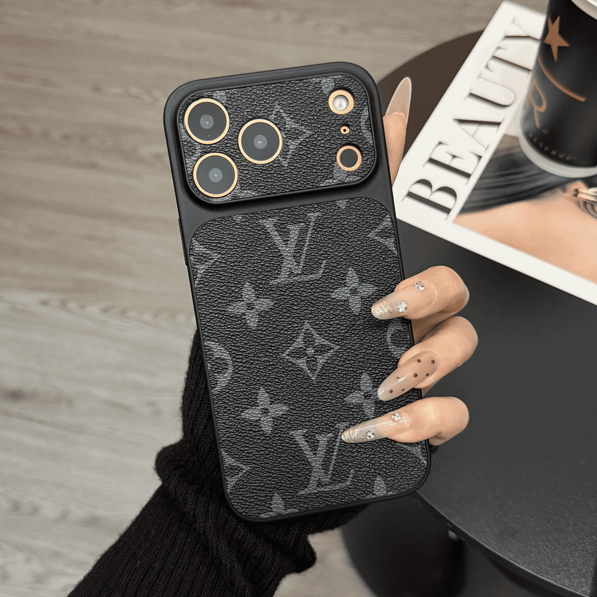 MagSafe Classic Monogram Læder iPhone etui