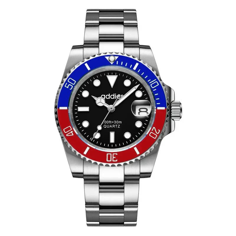 Reloj deportivo de cuarzo TitanX Elite para hombre - Reloj de buceo de acero inoxidable resistente al agua hasta 30 m | Reloj Masculino