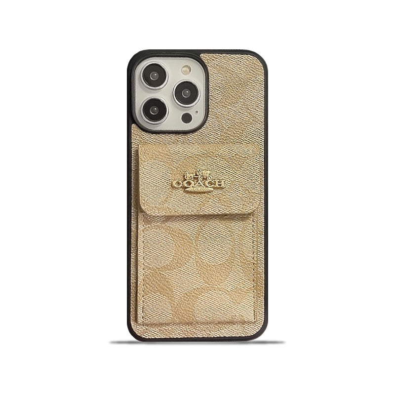 Klasszikus iPhone tok Kártyatartóval Wallet Coffee -SZK240425