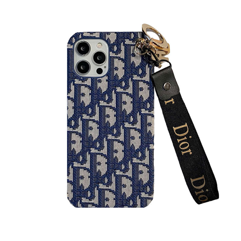 Mode etui til iPhone med rem Sort-GS240315