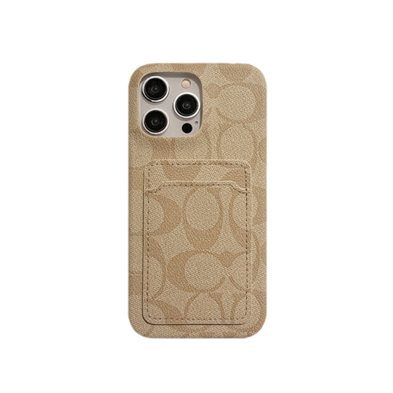 Klassinen klassinen iPhone-kotelo korttitelineellä, valkoinen -JQB240330