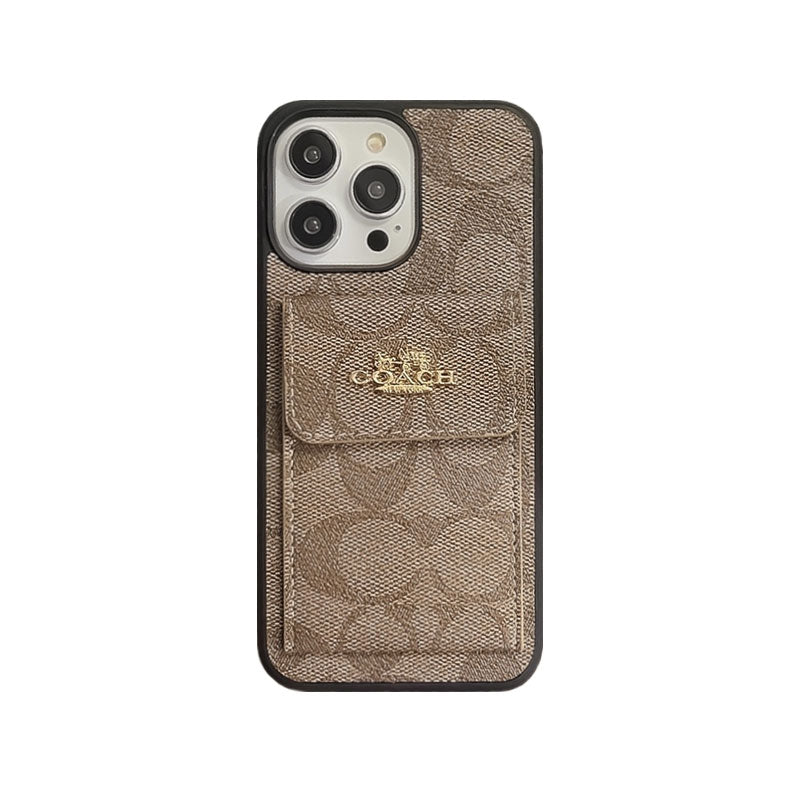 Klasszikus iPhone tok Kártyatartóval Wallet Coffee -SZK240425