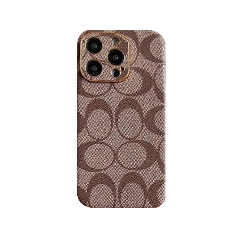 Klassisk iPhone-deksel, svart skinn -QBK240513
