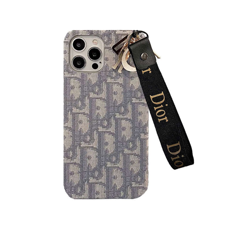 Mode etui til iPhone med rem Sort-GS240315