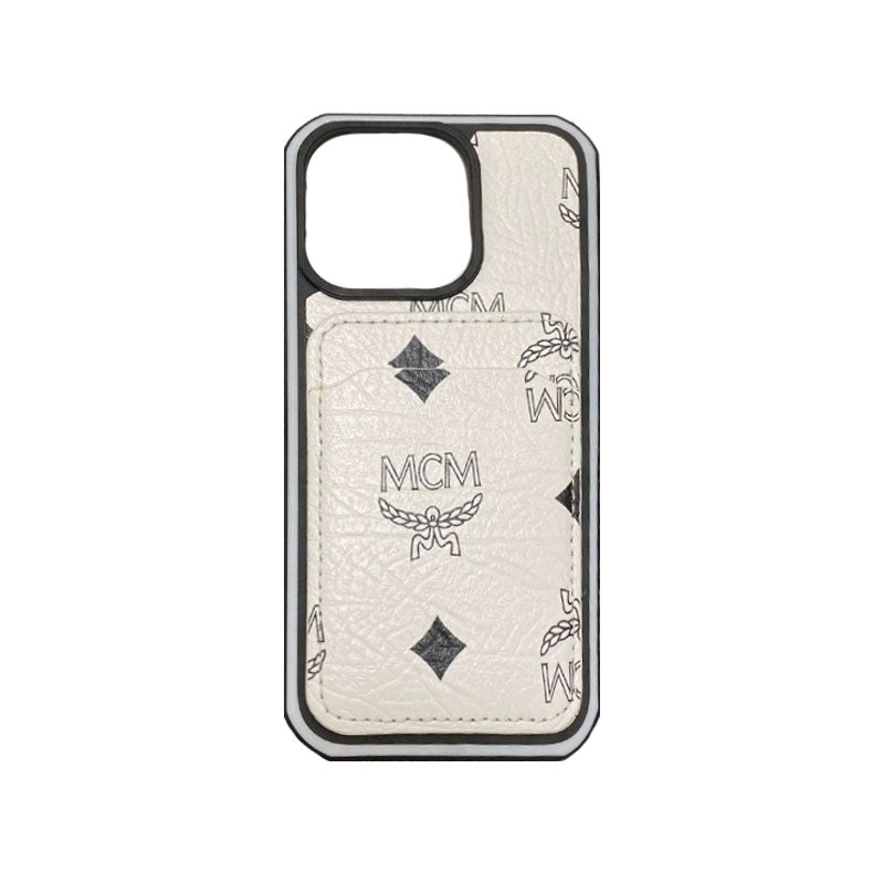 MCM iPhone ケース カードホルダー付き イエロー-MCK240603