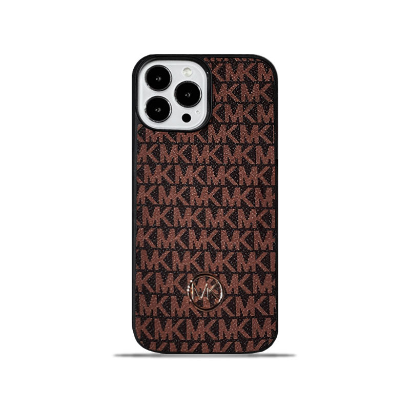 Custodia di lusso per iPhone Marrone-MKK240603