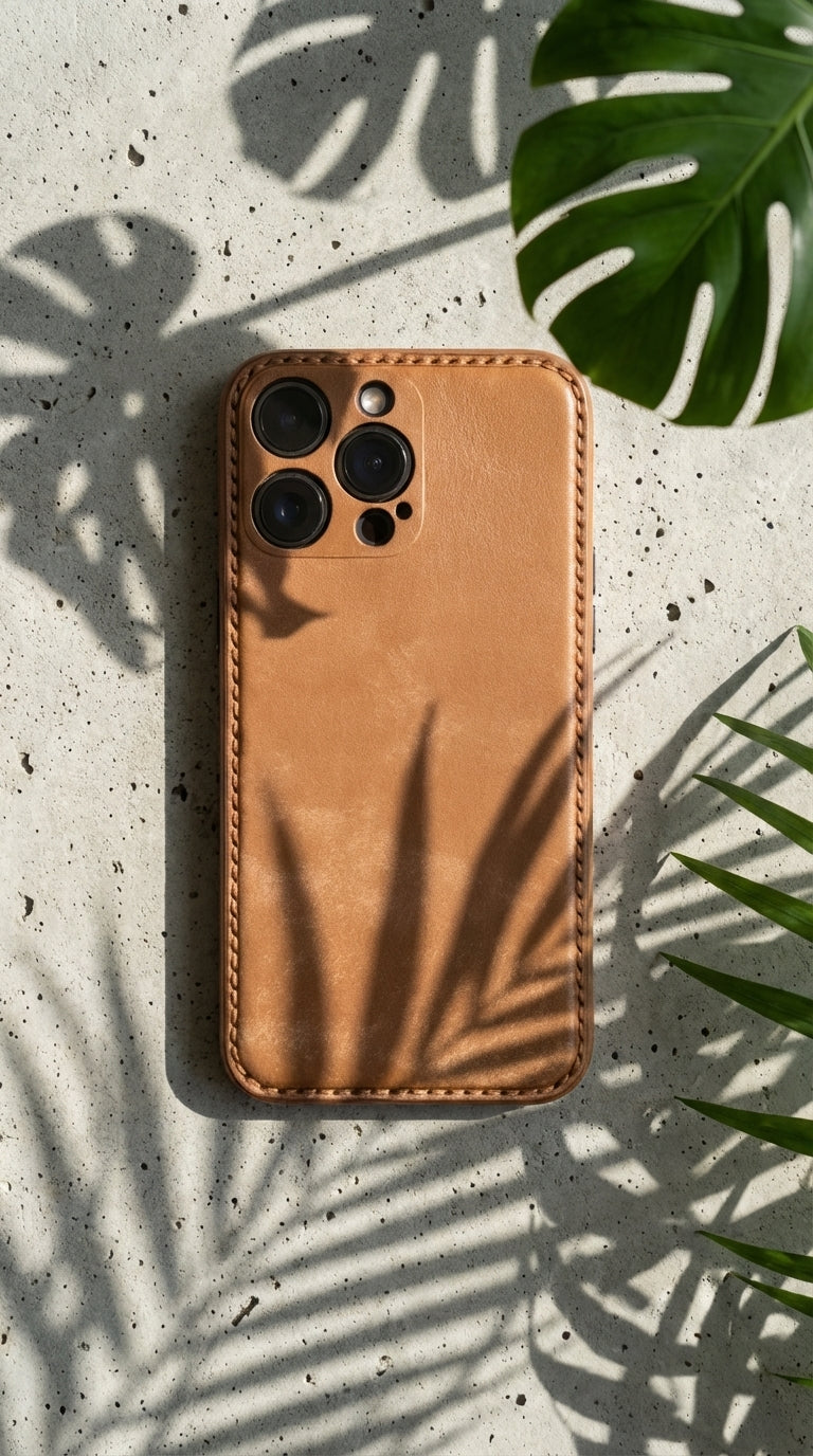 Celokožené unibody pouzdro na iPhone – Umění čisté kůže