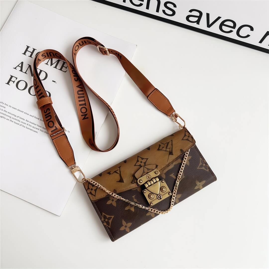 Læder Crossbody-taske-inspireret iPhone-etui med kortholder
