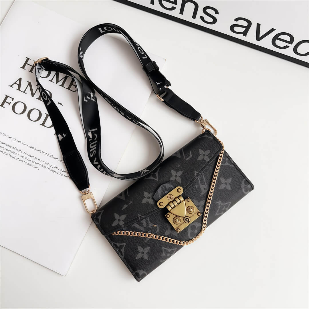 Læder Crossbody-taske-inspireret iPhone-etui med kortholder