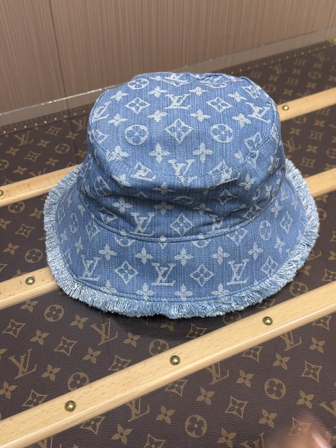 高級デニム装飾カプシーヌ ミニバッグ