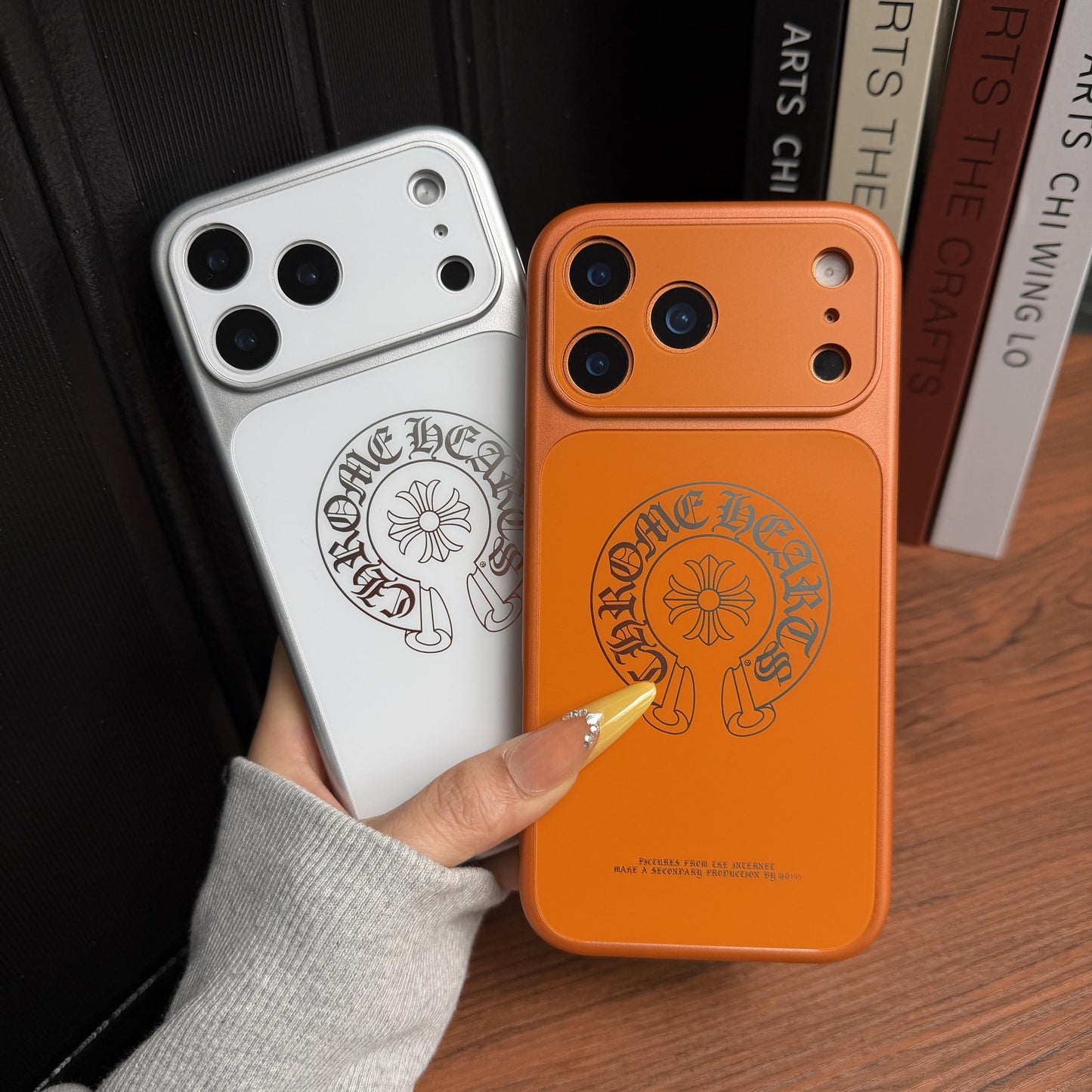 Chrome Hearts védő iPhone tok