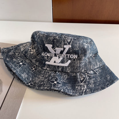 Luxury Monogram Embroidered Bucket Hat