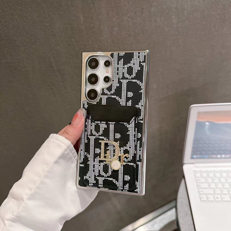 Elegáns, ikonikus divatos Samsung tok kártyatartó zsebbel