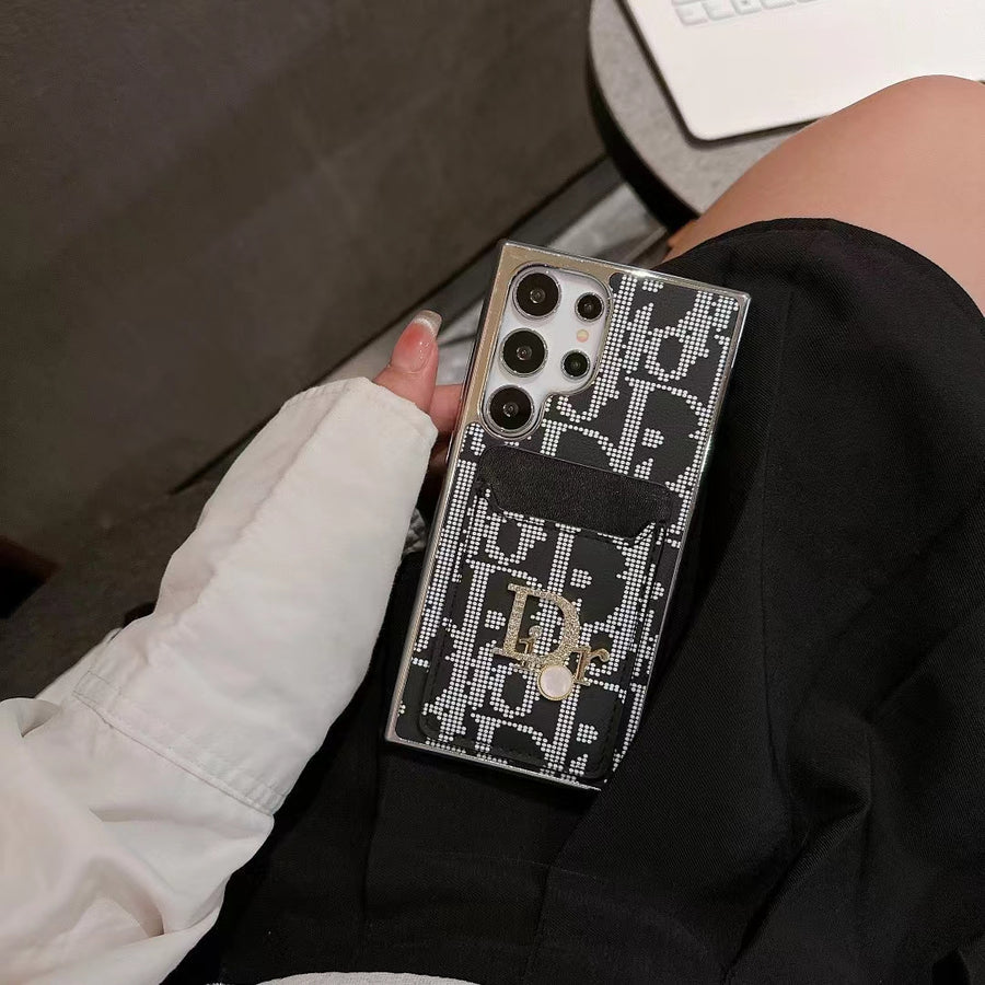 Elegáns, ikonikus divatos Samsung tok kártyatartó zsebbel