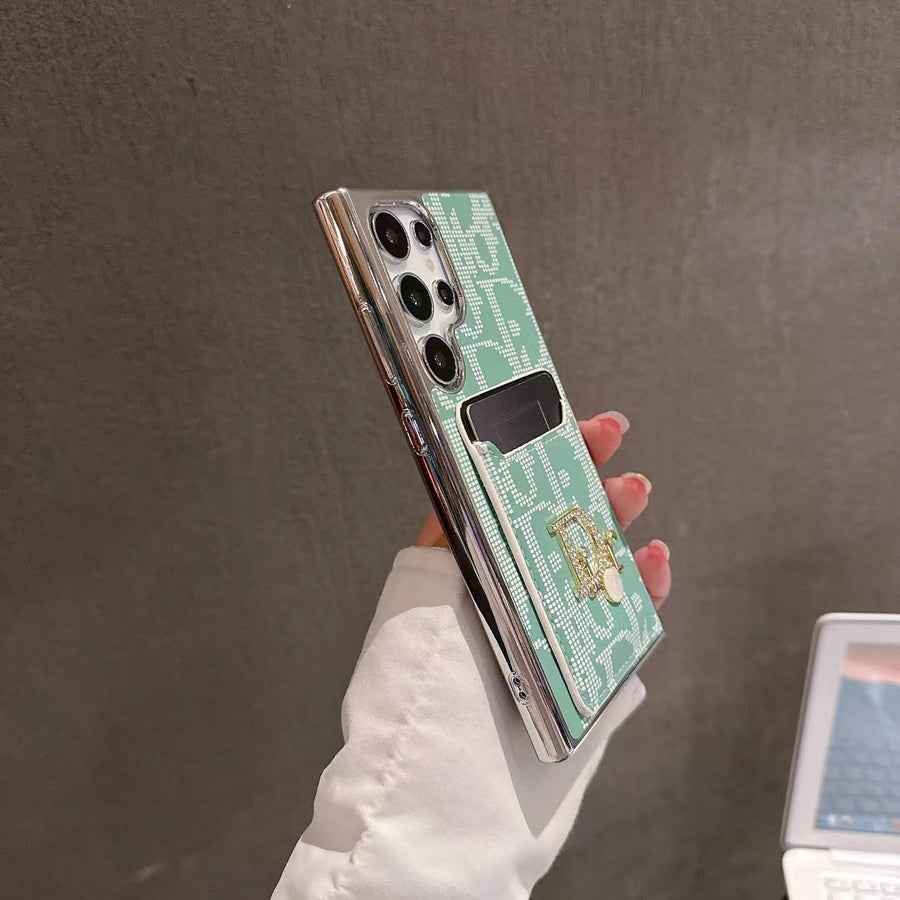 Elegáns, ikonikus divatos Samsung tok kártyatartó zsebbel