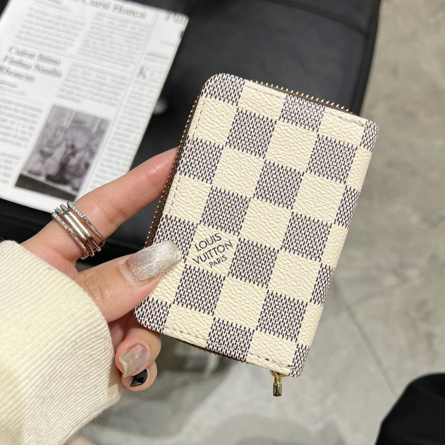 Luxus-Monogramm-Reißverschluss-Geldbörsen-Kollektion – und BBR