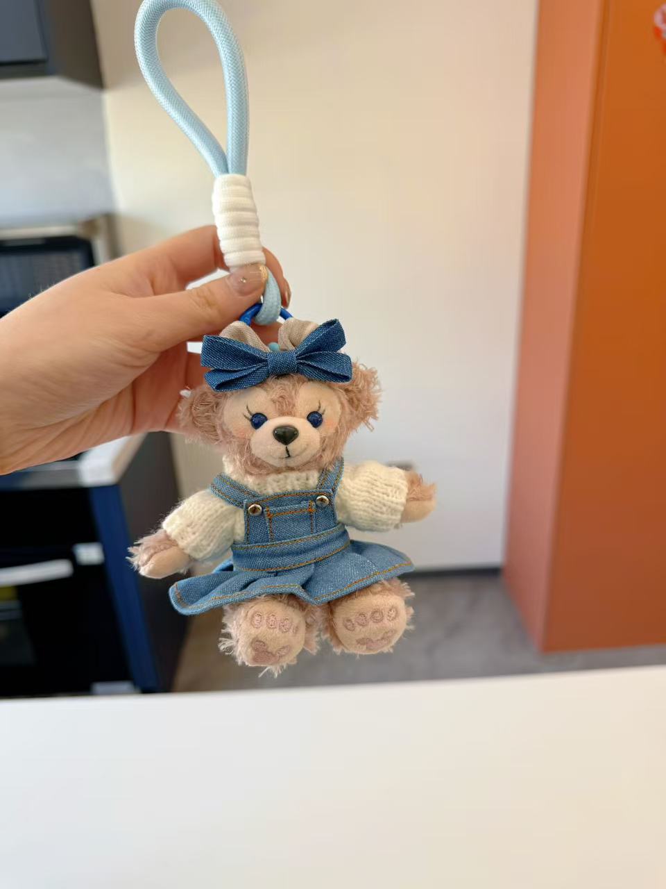 Limited Edition Sherry May Plys nøglering - Luxe Teddy Bear Taske Charm til designer håndtasker
