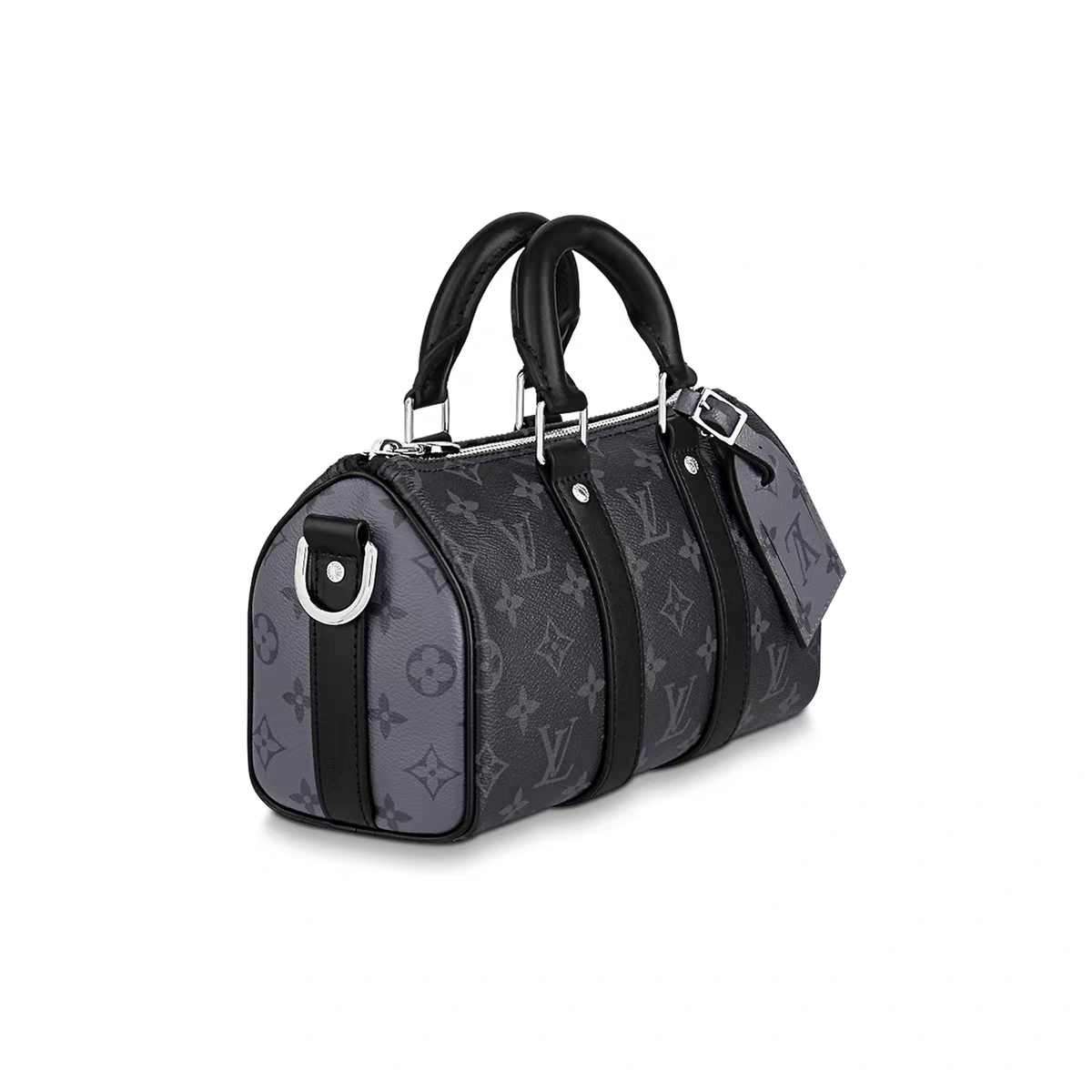 Luksus Leather Monogram Eclipse Canvas Duffle Bag