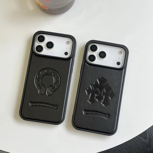 Hochwertige iPhone-Hülle aus Kunstleder