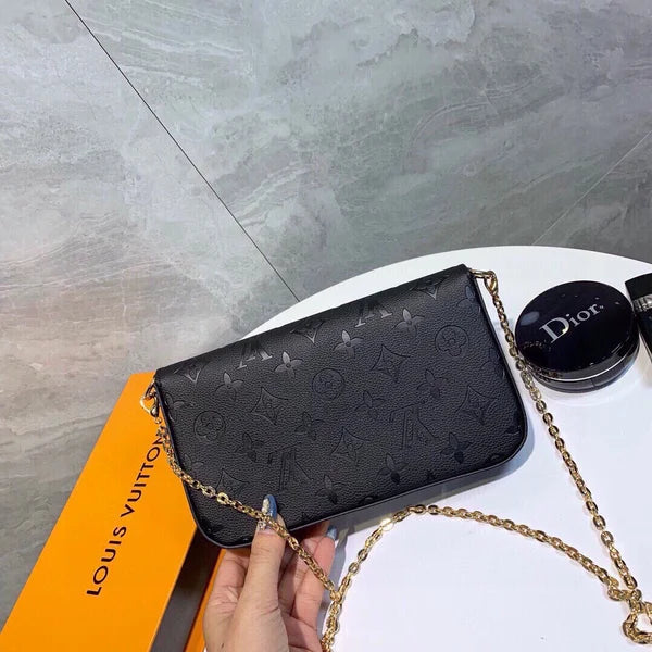 Vintage Monogram Obálka Řetízek Crossbody