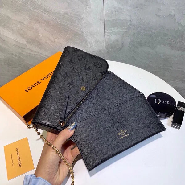 Vintage Monogram Obálka Řetízek Crossbody