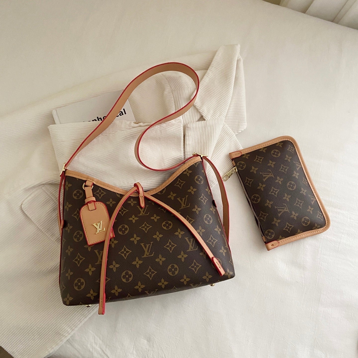 Monogram Cross-Strap Shoulder Bag
