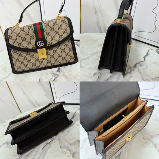 Borsa a tracolla in pelle monogramma di lusso