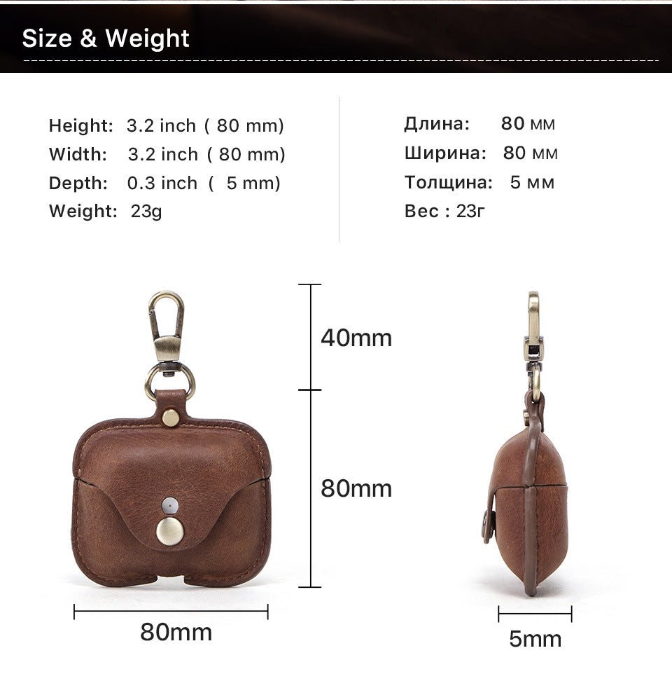 Etui z prawdziwej skóry do słuchawek AirPods Pro/Pro2/3
