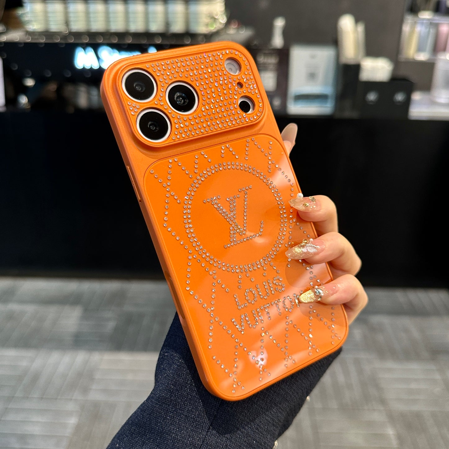 Custodia per iPhone in pelle avanzata con portafoglio e cinturino marrone