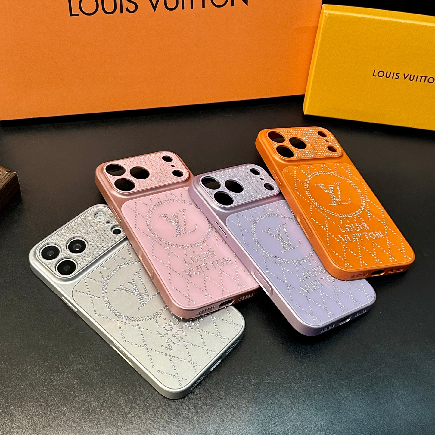 Custodia per iPhone in pelle avanzata con portafoglio e cinturino marrone