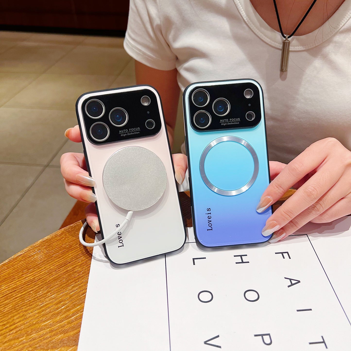 MagSafe Magnetic Gradient Phone Case with Lens Protection