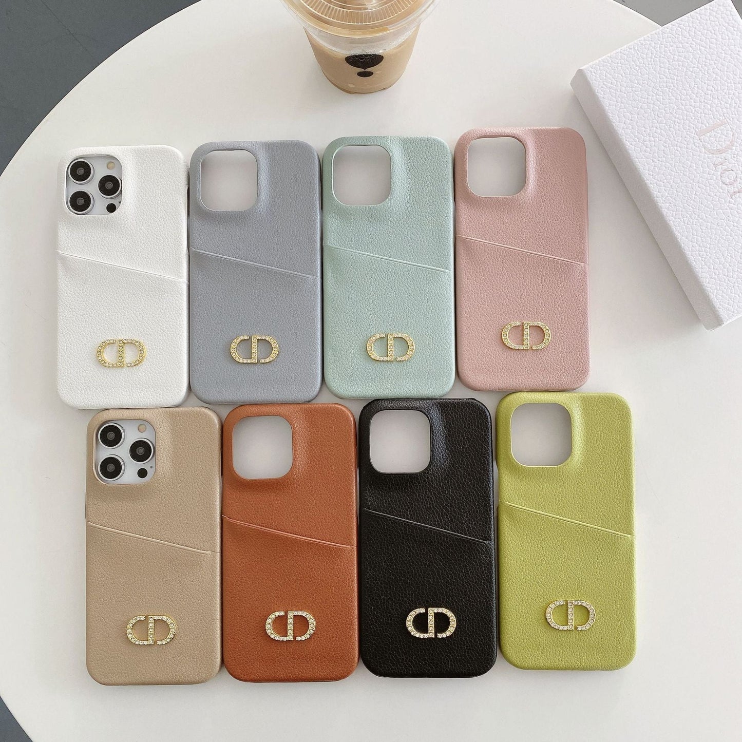 ファッションレザーiPhoneケース
