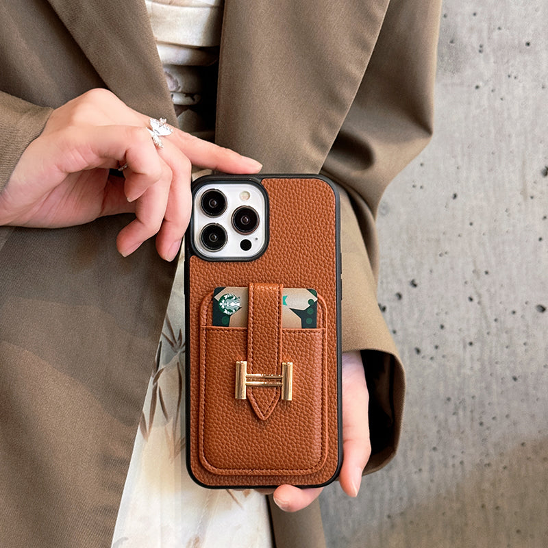 Kožené puzdro na iPhone H Card Holder