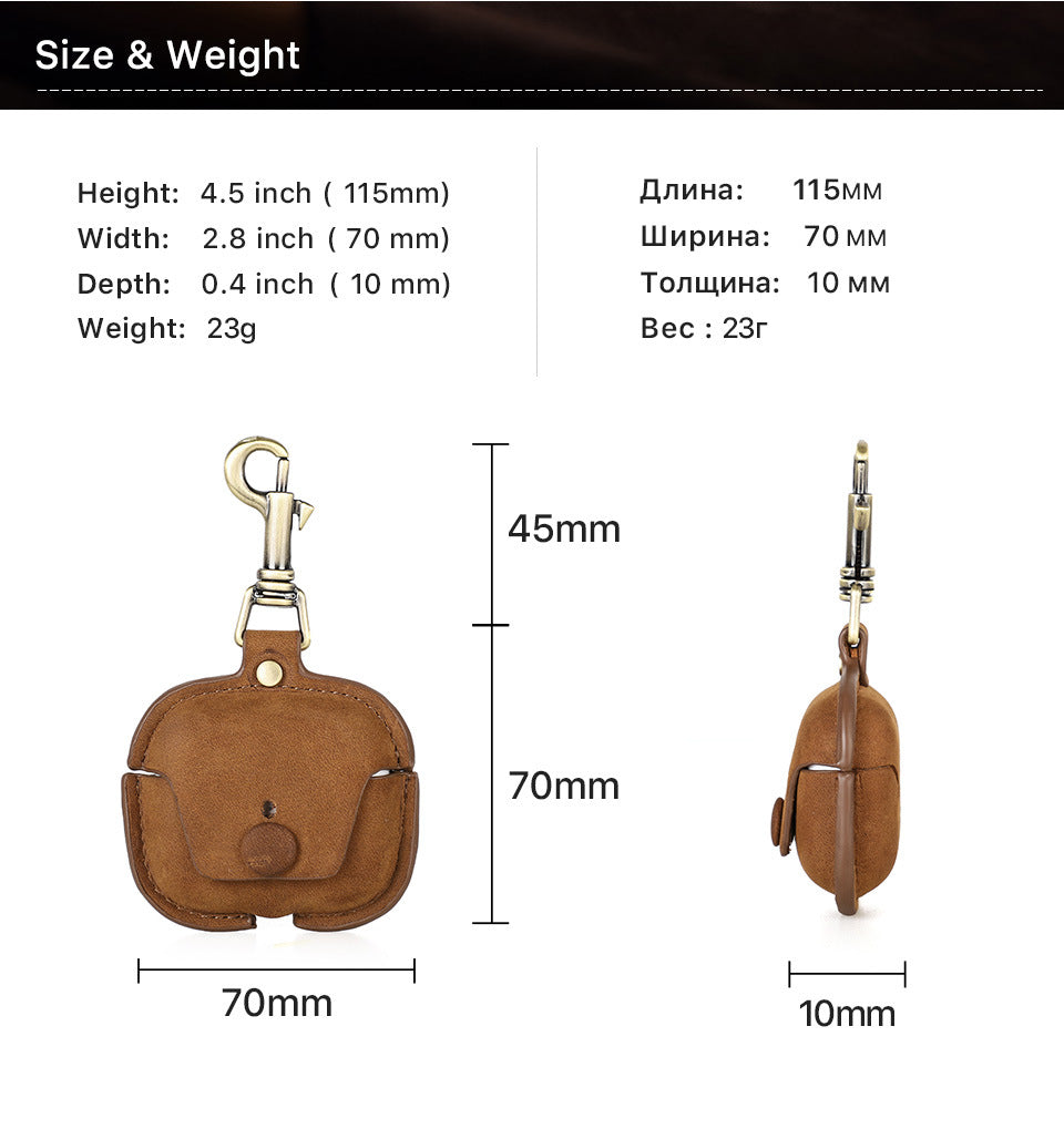 Etui z prawdziwej skóry do słuchawek AirPods Pro/Pro2/3