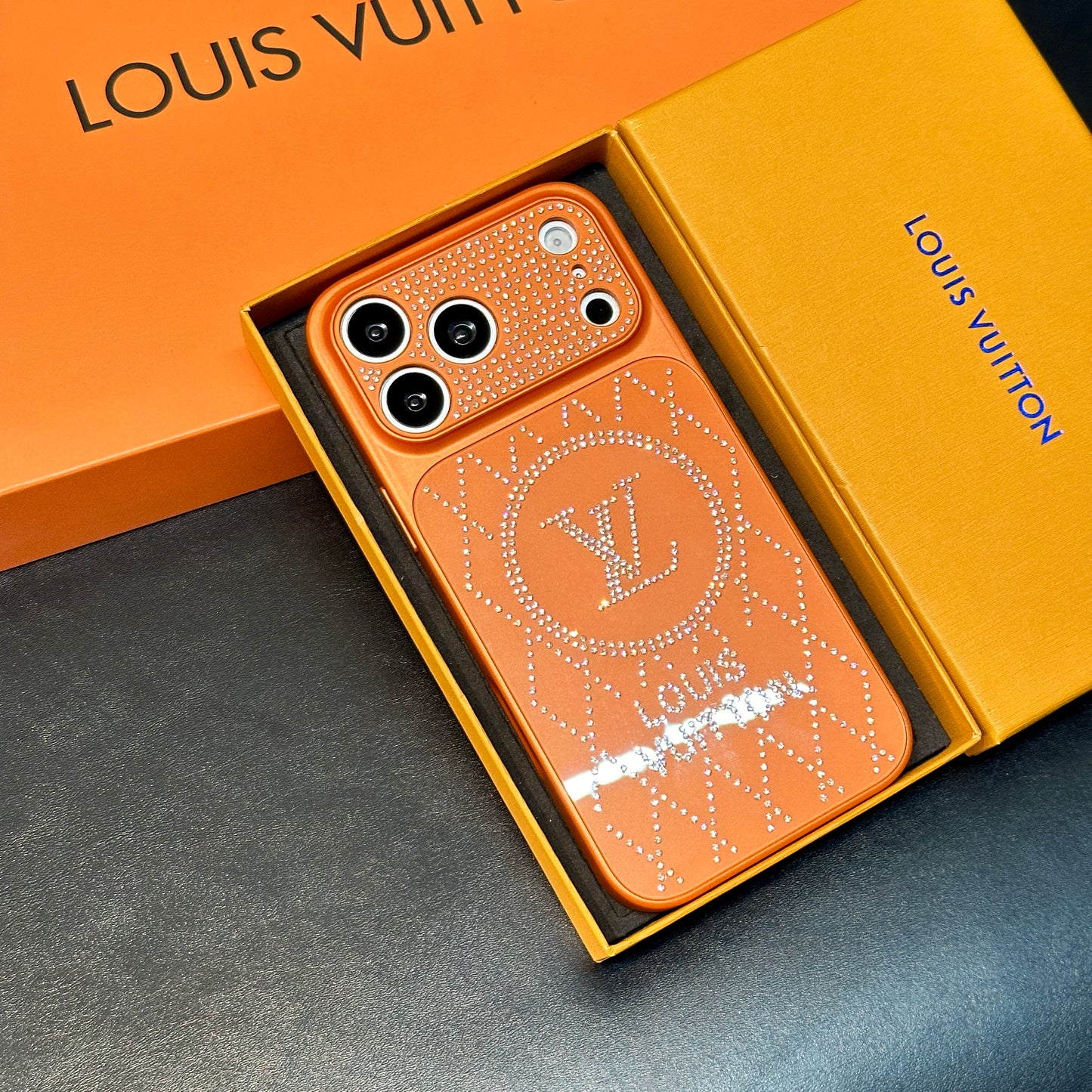 Custodia per iPhone in pelle avanzata con portafoglio e cinturino marrone