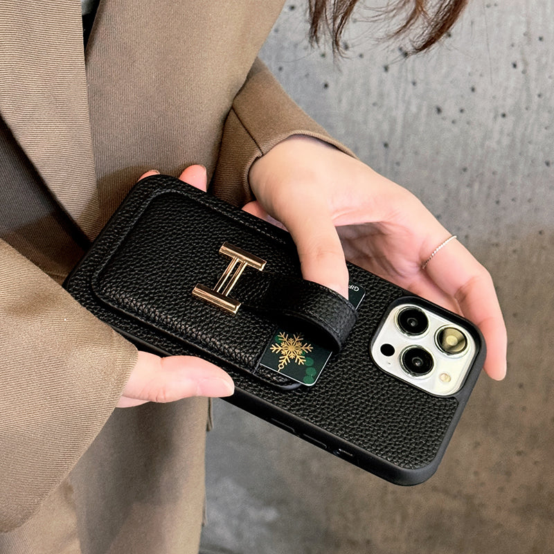 Kožené puzdro na iPhone H Card Holder
