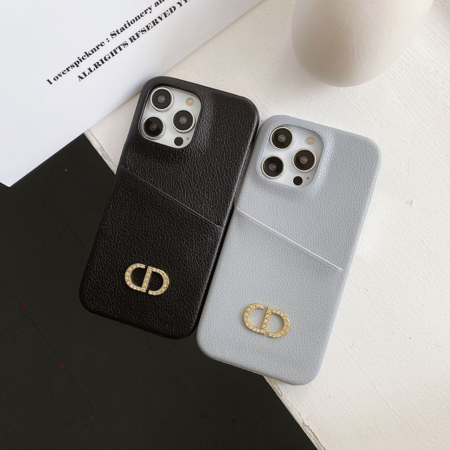 ファッションレザーiPhoneケース