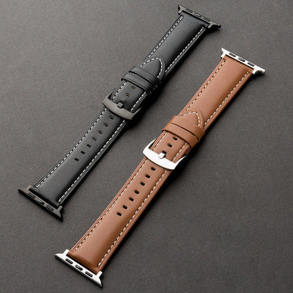 Pulseira de couro genuíno para Apple Watch