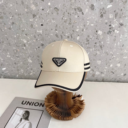 Fashion Triangle Logo Baseball Cap | Luxury Designer Cotton Hat