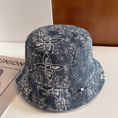 Luxury Monogram Embroidered Bucket Hat
