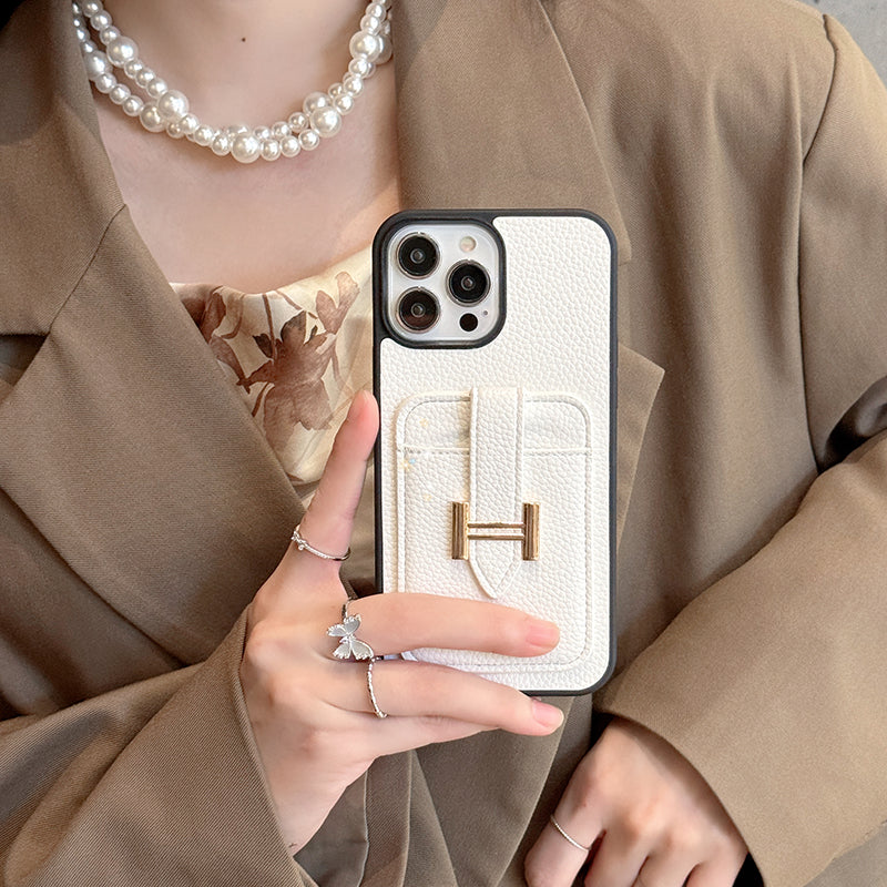 Kožené puzdro na iPhone H Card Holder