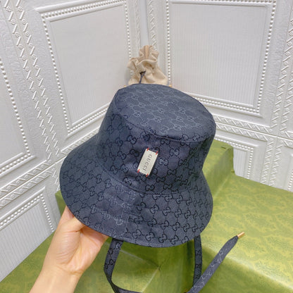 Classic GG Monogram Double-Sided Strap Bucket Hat