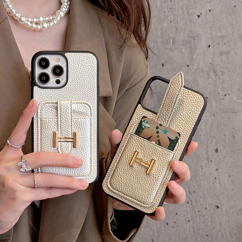 Kožené puzdro na iPhone H Card Holder