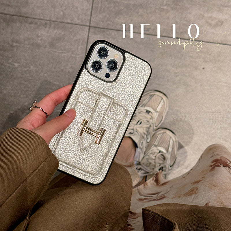 Kožené puzdro na iPhone H Card Holder