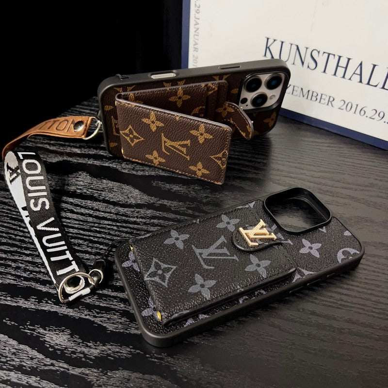 Luxusní klasické barevné crossbody pouzdro na iPhone