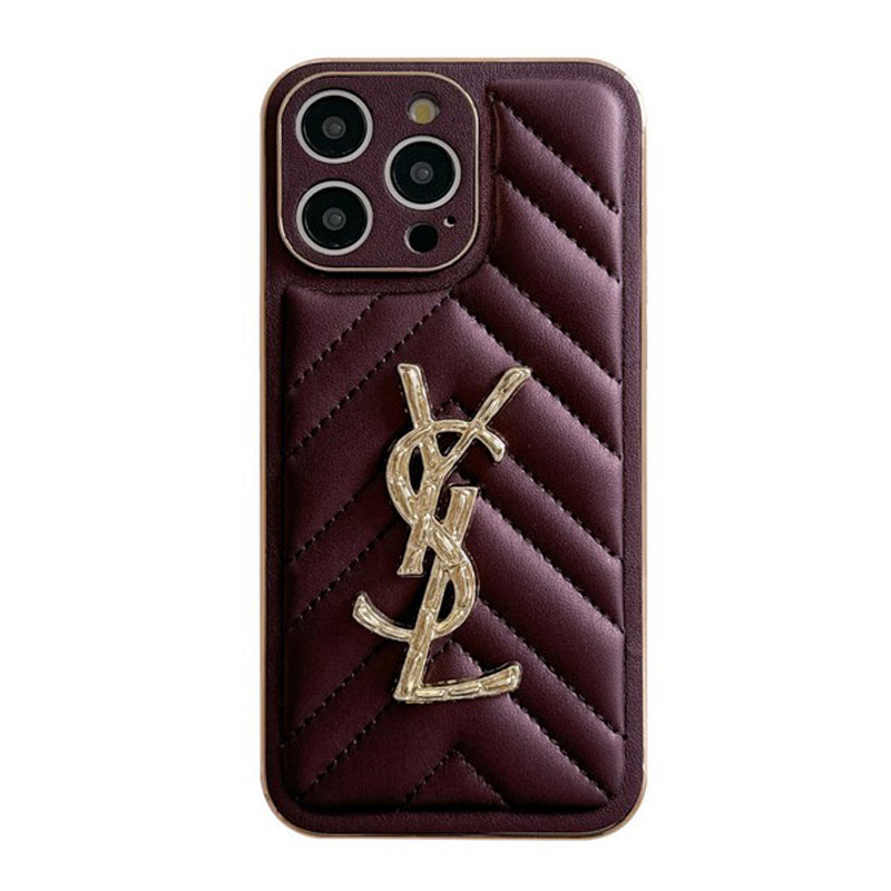 Custodia per iPhone in pelle Saint Color