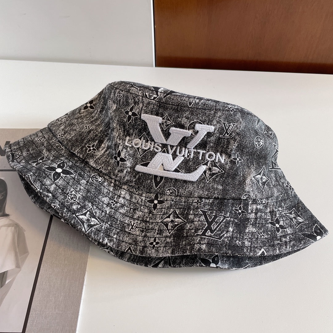 Luxury Monogram Embroidered Bucket Hat